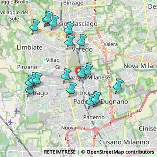 Mappa Via Alessandro Volta, 20037 Paderno Dugnano MI, Italia (2.08579)