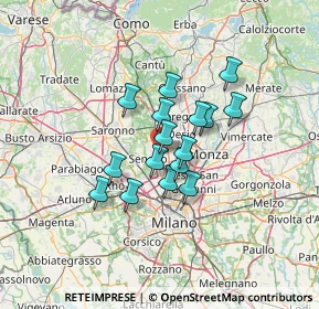 Mappa Via Alessandro Volta, 20030 Paderno Dugnano MI, Italia (9.30188)