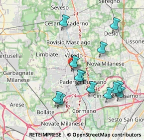 Mappa Via Alessandro Volta, 20030 Paderno Dugnano MI, Italia (3.94077)