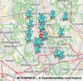 Mappa Via Alessandro Volta, 20037 Paderno Dugnano MI, Italia (2.99824)