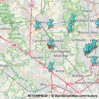 Mappa Via Giuseppe Verdi, 21042 Caronno Pertusella VA, Italia (5.56385)