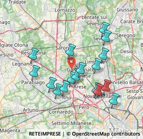 Mappa Via Giuseppe Verdi, 21042 Caronno Pertusella VA, Italia (6.89235)