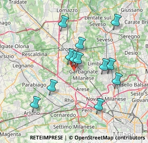 Mappa Via Giuseppe Verdi, 21042 Caronno Pertusella VA, Italia (6.64667)