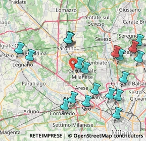 Mappa Via Giuseppe Verdi, 21042 Caronno Pertusella VA, Italia (8.9825)