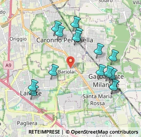 Mappa Via Giuseppe Verdi, 21042 Caronno Pertusella VA, Italia (1.99733)