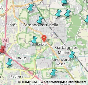 Mappa Via Giuseppe Verdi, 21042 Caronno Pertusella VA, Italia (3.04231)