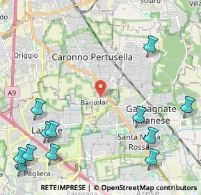 Mappa Via Giuseppe Verdi, 21042 Caronno Pertusella VA, Italia (3.12333)