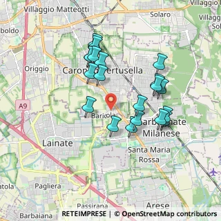 Mappa Via Giuseppe Verdi, 21042 Caronno Pertusella VA, Italia (1.6655)