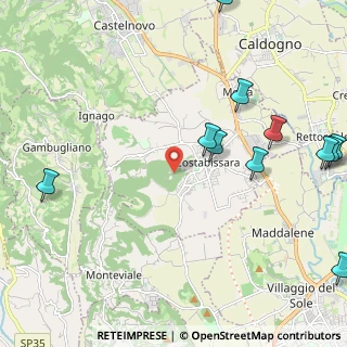 Mappa Strada delle Pignare, 36030 Costabissara VI, Italia (2.89545)