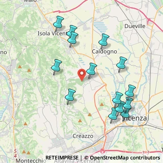 Mappa Strada delle Pignare, 36030 Costabissara VI, Italia (4.34071)