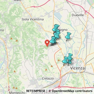Mappa Strada delle Pignare, 36030 Costabissara VI, Italia (2.69167)