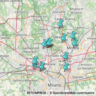 Mappa Via Fanti Manfredo, 20037 Paderno Dugnano MI, Italia (6.65692)