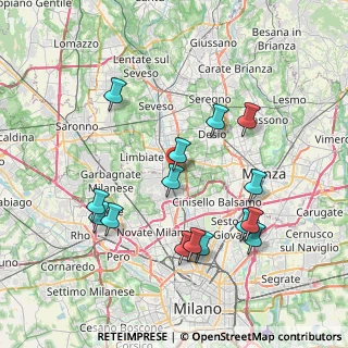 Mappa Via Manfredo Fanti, 20037 Paderno Dugnano MI, Italia (7.84533)