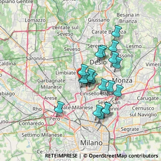 Mappa Via Manfredo Fanti, 20037 Paderno Dugnano MI, Italia (6.1095)