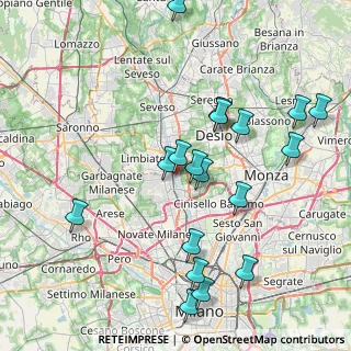 Mappa Via Manfredo Fanti, 20037 Paderno Dugnano MI, Italia (8.65)