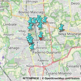 Mappa Via Fanti Manfredo, 20037 Paderno Dugnano MI, Italia (1.52667)