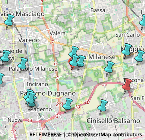 Mappa Via Lazzaro Spallanzani, 20834 Nova milanese MB, Italia (2.827)