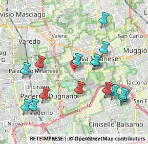 Mappa Via Lazzaro Spallanzani, 20834 Nova milanese MB, Italia (2.13063)