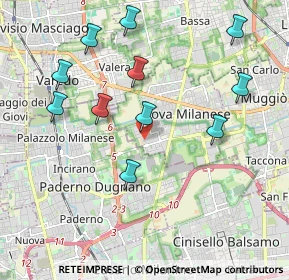 Mappa Via Lazzaro Spallanzani, 20834 Nova milanese MB, Italia (2.09091)