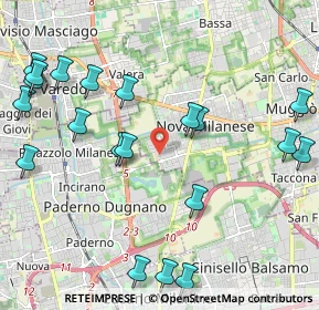 Mappa Via Lazzaro Spallanzani, 20834 Nova milanese MB, Italia (2.5685)