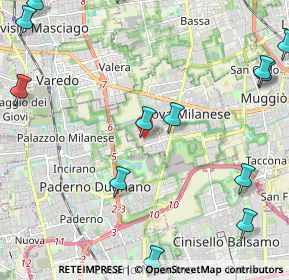 Mappa Via Lazzaro Spallanzani, 20834 Nova milanese MB, Italia (3.13643)