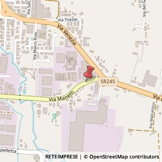 Mappa Via Manetti, 1, 35010 Trebaseleghe, Padova (Veneto)