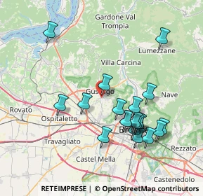 Mappa Via Santa Croce, 25064 Gussago BS, Italia (7.5135)