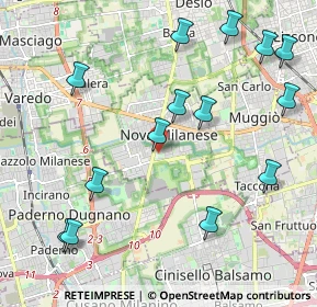 Mappa Via Palmiro Togliatti, 20834 Nova Milanese MB, Italia (2.43786)