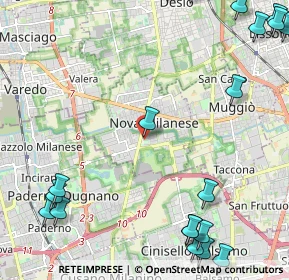 Mappa Via Palmiro Togliatti, 20834 Nova Milanese MB, Italia (3.3775)