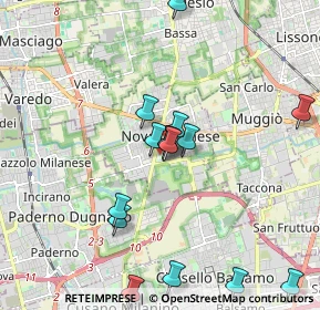 Mappa Via Palmiro Togliatti, 20834 Nova Milanese MB, Italia (2.24588)