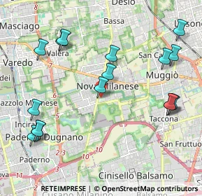 Mappa Via Palmiro Togliatti, 20834 Nova Milanese MB, Italia (2.41188)