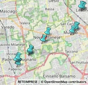 Mappa Via Palmiro Togliatti, 20834 Nova Milanese MB, Italia (2.58571)