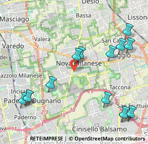 Mappa Via Palmiro Togliatti, 20834 Nova Milanese MB, Italia (2.58286)