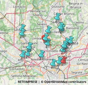 Mappa Via Giustino Fortunato, 20037 Paderno Dugnano MI, Italia (7.1655)