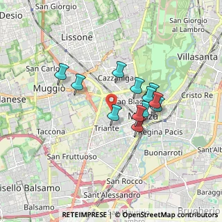 Mappa Via Adigrat, 20900 Monza MB, Italia (1.34833)