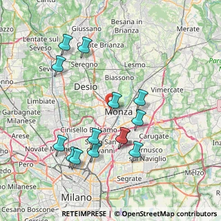 Mappa Via Adigrat, 20900 Monza MB, Italia (7.87)