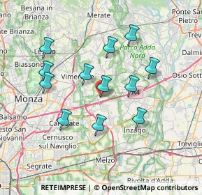 Mappa Piazza Libertà, 20873 Cavenago di Brianza MB, Italia (6.70083)