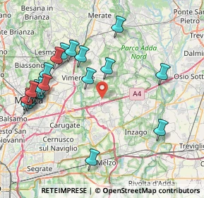 Mappa Piazza Libertà, 20873 Cavenago di Brianza MB, Italia (9.095)