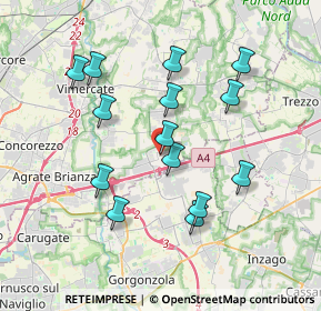 Mappa Piazza Libertà, 20873 Cavenago di Brianza MB, Italia (3.49)