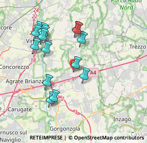 Mappa Piazza Libertà, 20873 Cavenago di Brianza MB, Italia (3.76467)