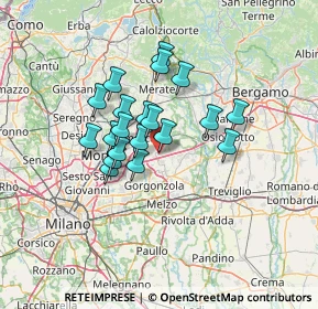 Mappa Piazza Libertà, 20873 Cavenago di Brianza MB, Italia (10.0865)