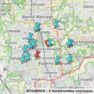 Mappa Via San Martino, 20032 Paderno Dugnano MI (1.80733)