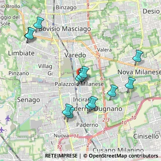 Mappa Via San Martino, 20032 Paderno Dugnano MI (2.05385)