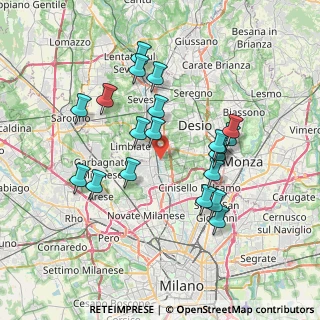 Mappa Via San Martino, 20032 Paderno Dugnano MI (6.9145)