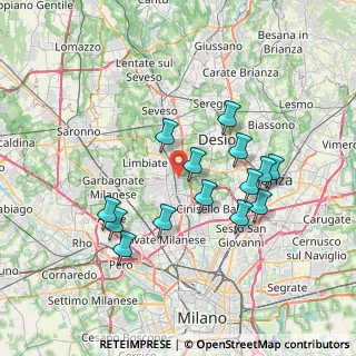 Mappa Via San Martino, 20032 Paderno Dugnano MI (6.68429)