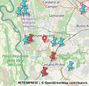 Mappa Piazza Asilo, 21015 Lonate Pozzolo VA, Italia (4.98167)