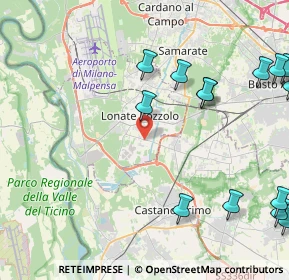 Mappa Piazza Asilo, 21015 Lonate Pozzolo VA, Italia (6.5705)