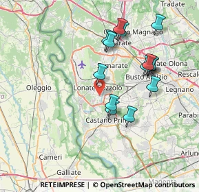 Mappa Piazza Asilo, 21015 Lonate Pozzolo VA, Italia (7.07357)