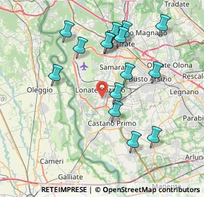 Mappa Piazza Asilo, 21015 Lonate Pozzolo VA, Italia (7.60467)