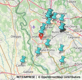 Mappa Piazza Asilo, 21015 Lonate Pozzolo VA, Italia (7.55222)